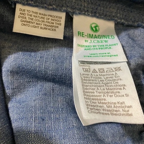 J. Crew Blue Chambray Drawstring Pull Up Shorts (Size Small) - Picture 11 of 12